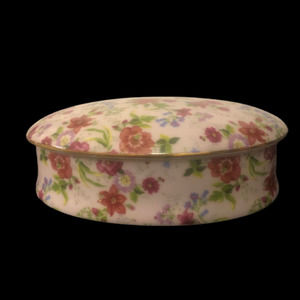 Formalities by Baum Brothers Oval Floral Dish with Lid